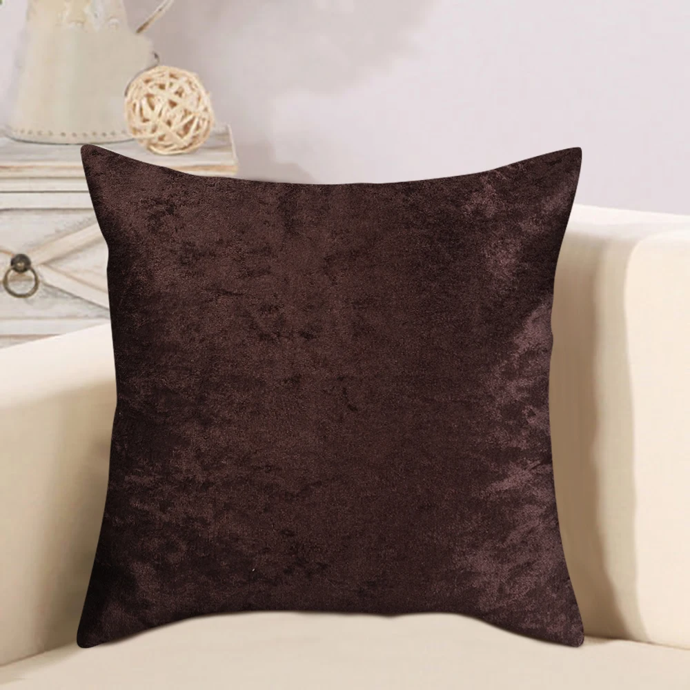 

Super Soft Pillow Cover Soild Color Cushion Cover for Living Room Sofa 45x45cm Decorative Kussenhoes Nordic Housse de Coussin
