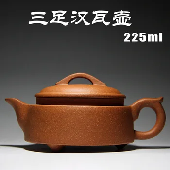 

YIXING ZISHA TEAPOT ALL HANDMADE ORE SLASH MUD THREE FOOT HAN TEAPOT SPECIAL AUTHENTIC TEA PROCESS