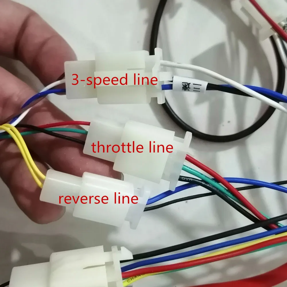 1 комплект Электрический мотор 72V 3000 W, регулятор бесщеточного двигателя 48 V-72 V 50A, обратный поворот дроссельной заслонки, Мощность Замок зажигания для электрического скутера