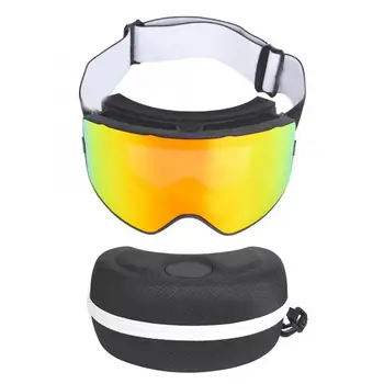

Dual Layer Skiing Eyewear Anti-fog Protective Goggles With Magnet Lock For Outdoor Cycling Skiing Sport Accessories