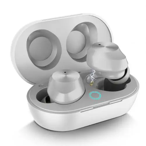 Белый TWS-9 Bluetooth 5,0 Беспроводные наушники с микрофоном для телефона 3D стерео бас гарнитура беспроводные наушники - Цвет: Белый