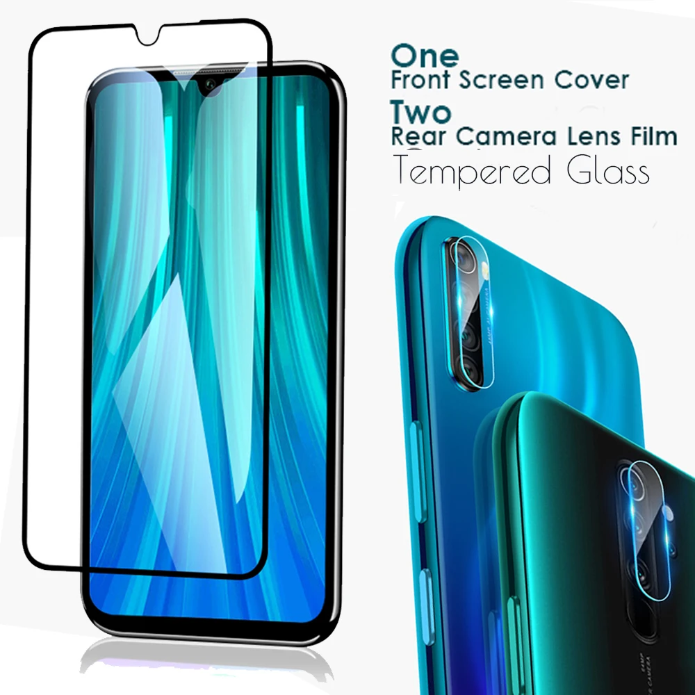 Закаленное стекло для Xiaomi Redmi Note 8 Pro защита экрана и стеклянная пленка объектива