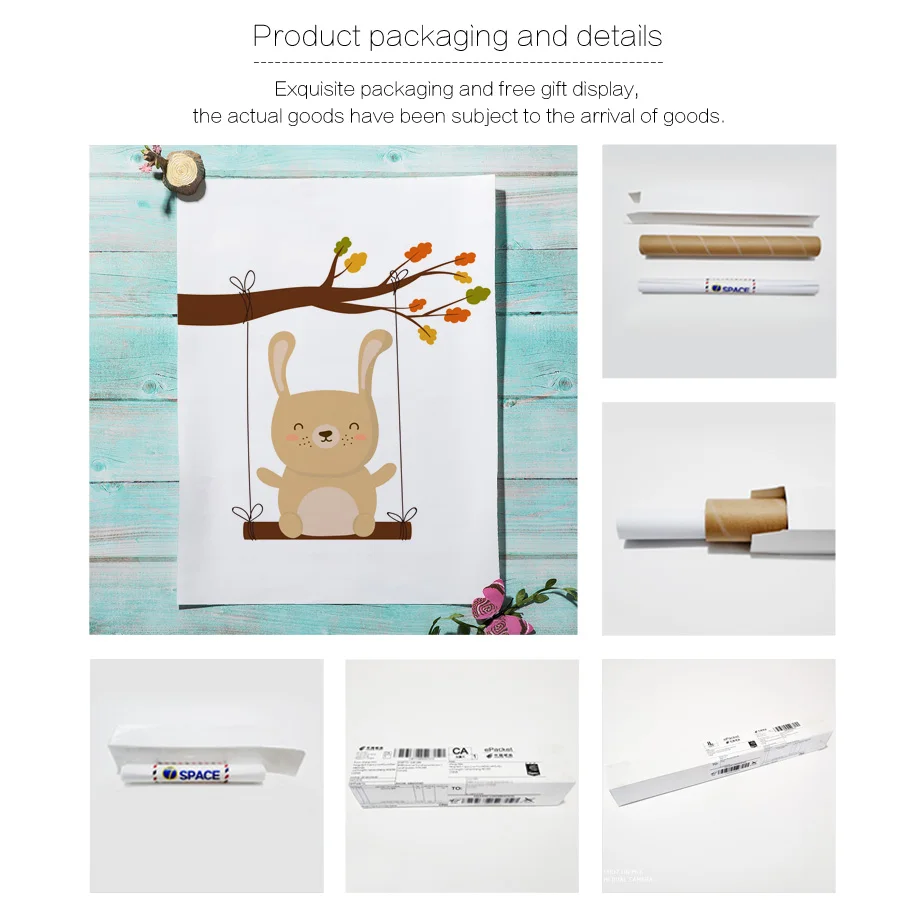 Swing Deer Cat Bear Owl Rabbit Fox Nursery Wall Art Canvas Painting Nordic Posters And Prints Wall Pictures Baby Kids Room Decor Swing Deer Cat Bear Owl Rabbit Fox Nursery Wall Art Canvas Painting Nordic Posters And Prints Wall Pictures Baby Kids Room Decor