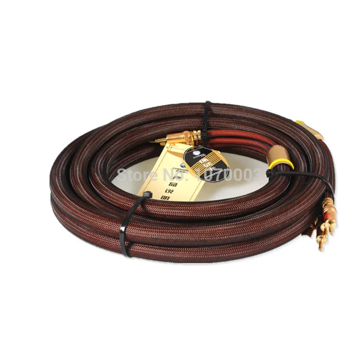 Choseal LB-5109 HiFi hi-end hiend 6N OCC кабель для динамика 24K позолоченный Банановый штекер 2 5 м