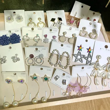 

30 Paris/lot fashion classical mix random style alloy women earring lot jewelry wholesale 200731-02