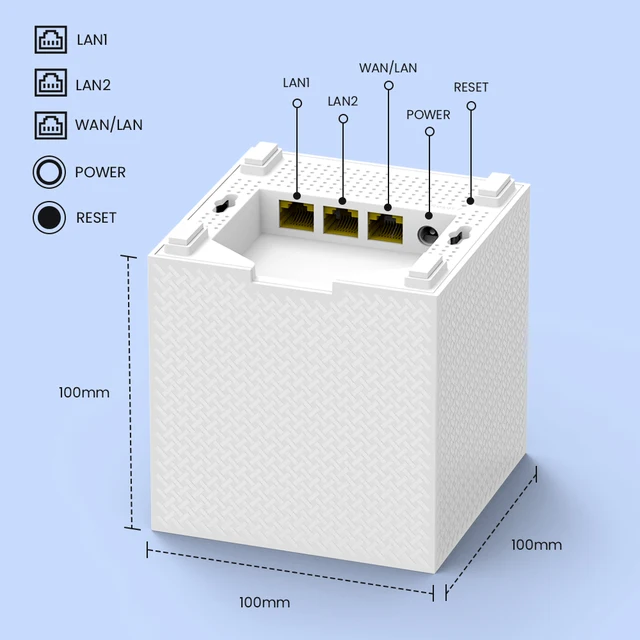 Tenda MW123PK AC2100 Tri-Band Wireless and Ethernet Whole-Home Mesh Wi-Fi  System, 1 - Kroger