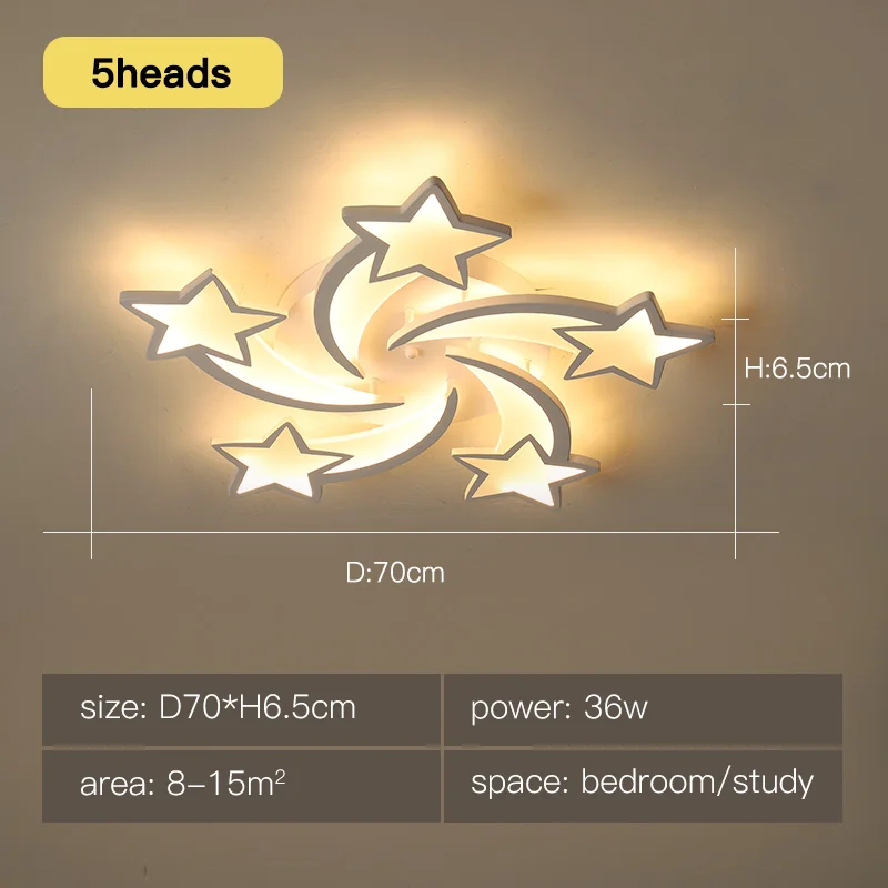 New Ceiling Lights Modern LED With Remote Control For Bedroom Living Room Hotel White Glod Star Decorative Lamps wifi ceiling light LED Panel Lights