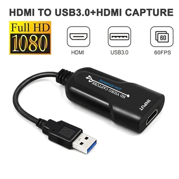 

Portable USB3.0 HDMI Video Recording Card Acquisition Card USB3.0 1080P 60 Frame Acquisition Box Drive Free