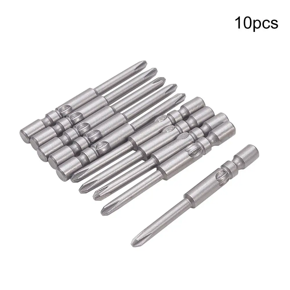 2.5PH1 10 шт. отвертка Philips Bits S2 скрещенная головка 40 мм Длина 4 мм Диаметр Круглый хвостовик магнитные биты 1.5PH00 2.5PH0 3PH1 4PH2 2PH0 - Цвет: 2.5PH1