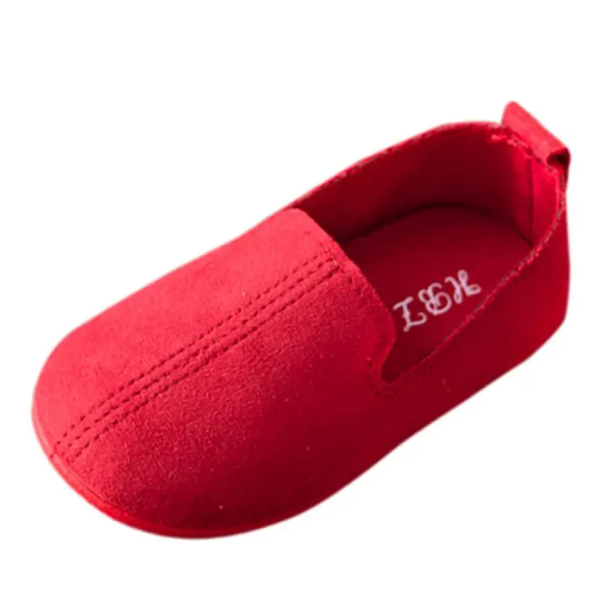 Детская обувь для девочек Тапочки плоские туфли тонкие туфли Яркие цвета Мягкая Весенняя танцевальная детская обувь chaussure fille enfant - Цвет: Красный