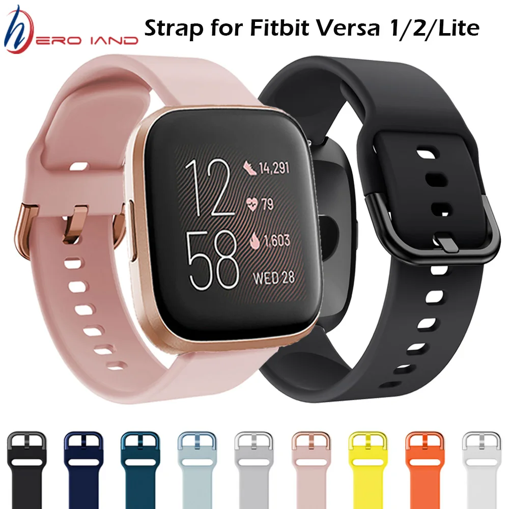 Ремешок для Fitbit Versa 2 Band мягкий силиконовый водонепроницаемый сменный Браслет