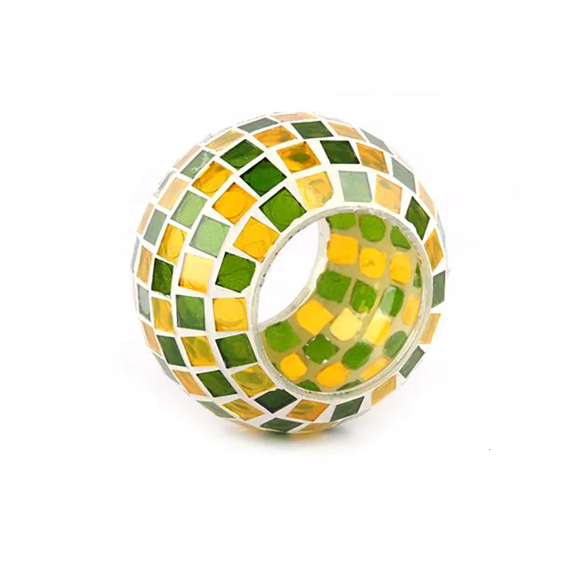 Mosaic Glass Ball Garden Lights Color Changing LED Solar Light Waterproof Solar Powered Table Lamps for Parties Decorations Xmas