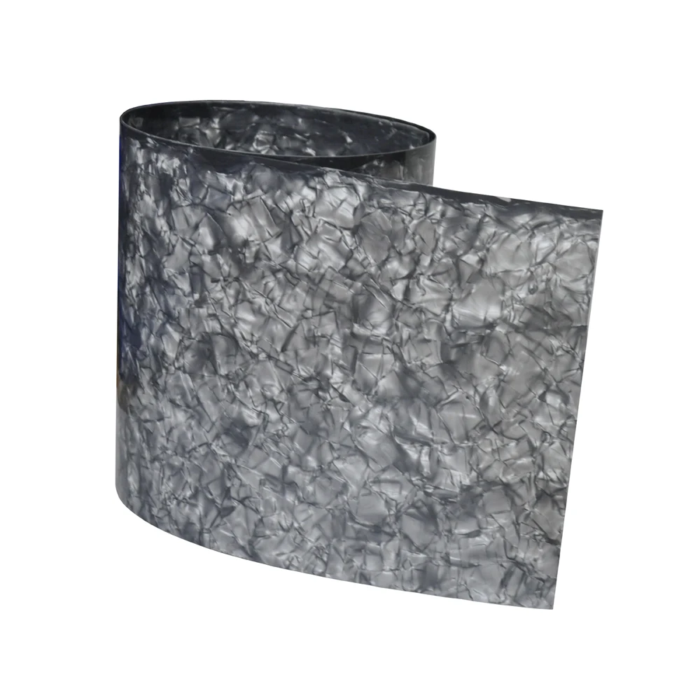 2Pcs Diamond Gray Celluloid Sheet Drum Wrap Musical Instrument Deco 10x60'' and 16x60''