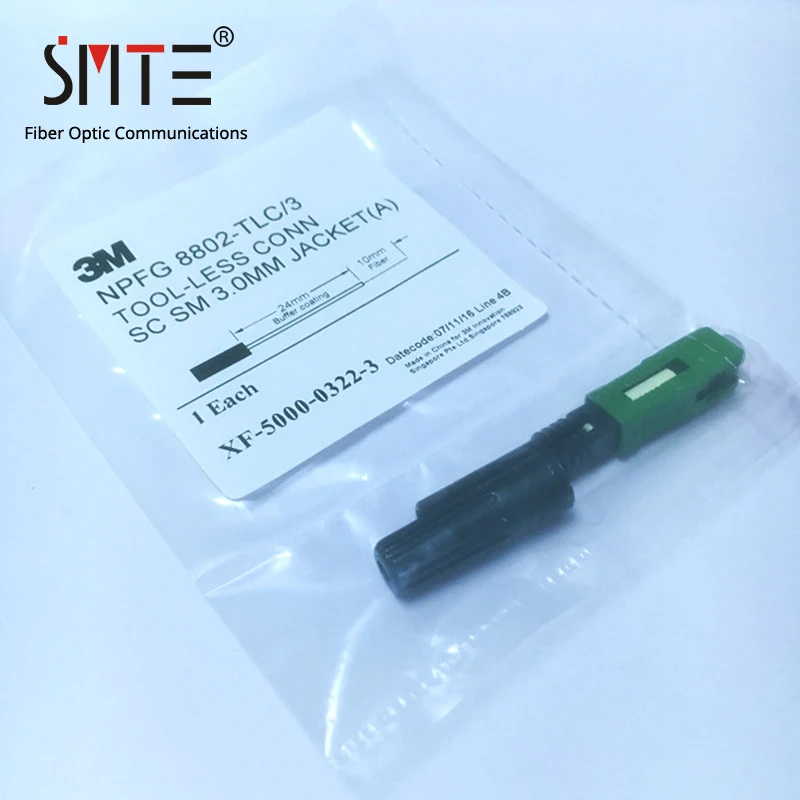 100pcs/lot NPFG 8802-TLC/3 SC/APC 3M8802 SC SM 3.0MM JACKET(A) XF-50000-0322-3 | Электронные компоненты и