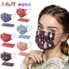 2021 New Women And Men Dust Mask 10pcs Unisex Disposable Face Mask Adults Christmas Designs 3-ply Facial Masks Маска Для Лица 1
