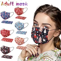 2021 New Women And Men Dust Mask 10pcs Unisex Disposable Face Mask Adults Christmas Designs 3-ply Facial Masks Маска Для Лица 1
