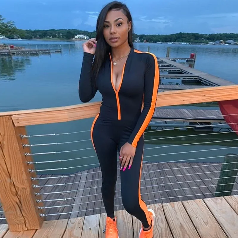 

Casual Jumpsuit Bodysuit Camping Combinaison Femme Rompers Womens Jumpsuit Summer 2020 Body Suit Overalls White Orange Jumpsuits