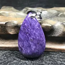 Натуральный Фиолетовый Синий танзанит бусины подвеска для Для женщин капли воды с кристальным камнем, 35x21x9 мм бусины 925 серебро Красота Модные украшения AAAAA