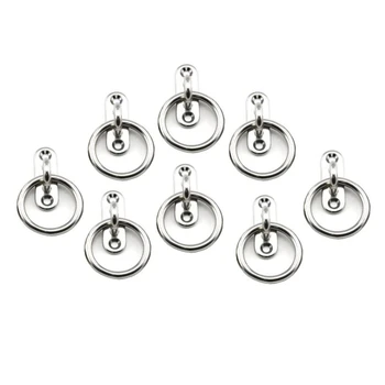 

8 Pcs Ceiling and Wall-Mounted Hardware Accessory 304 Stainless Steel Diamond Cushion Eye Hook Plate Yoga Hammock Swing