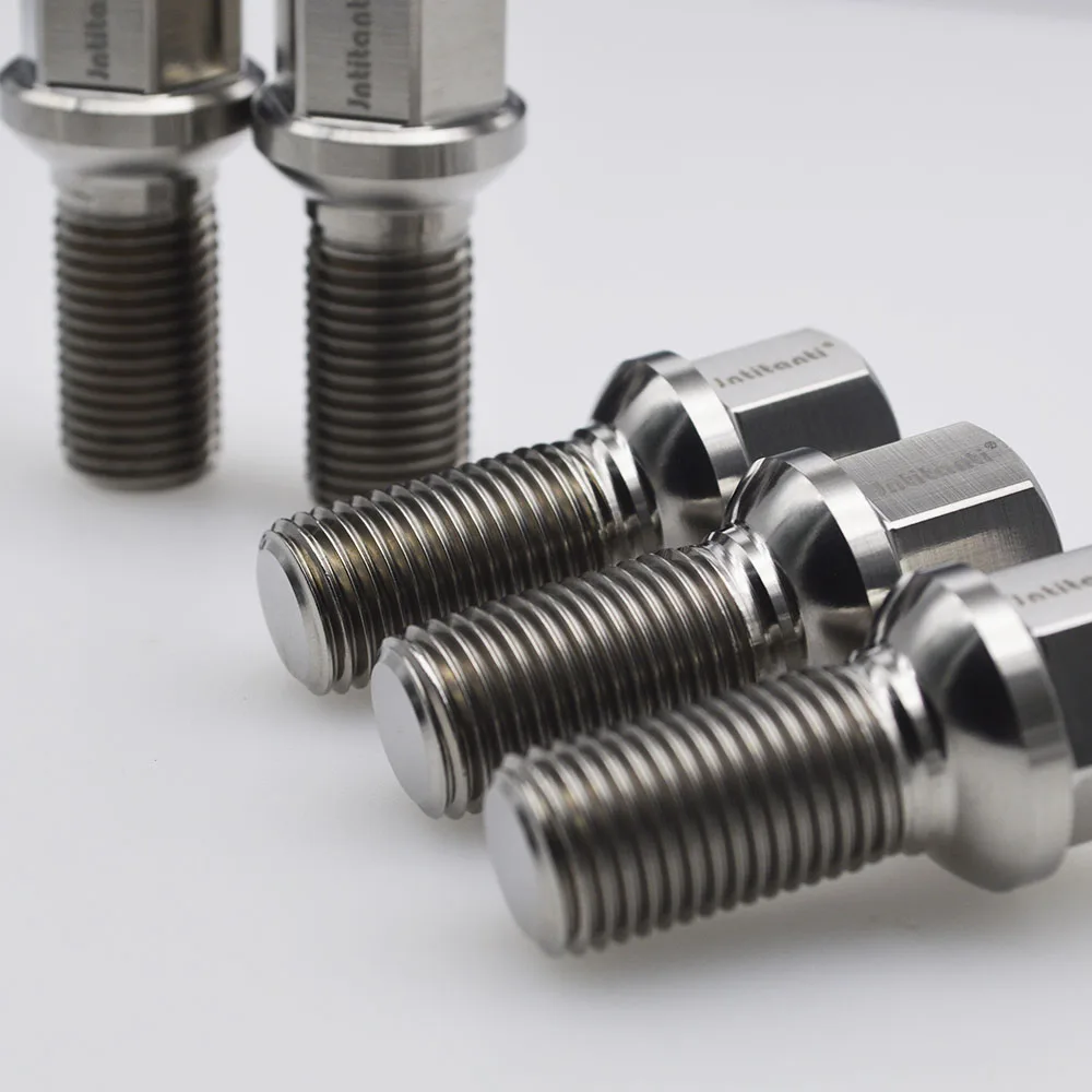 JntitantiGr5titaniumwheelrimscrewsboltM14x15x28mmforVWAudi