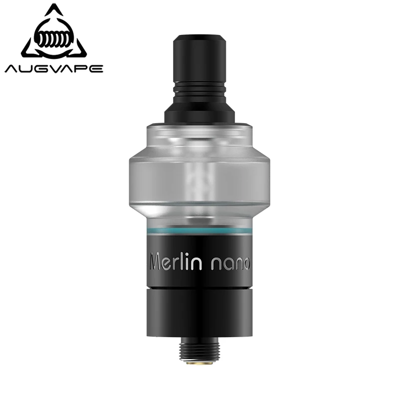 Испаритель Augvape Merlin Nano MTL RTA 18 мм скрытая система заправки с нижним потоком воздуха