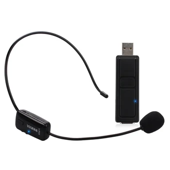 

UHF Wireless Microphone Stage Wireless Headset Microphone System for Loudspeaker Teaching Meeting Guide Stage Karaoke