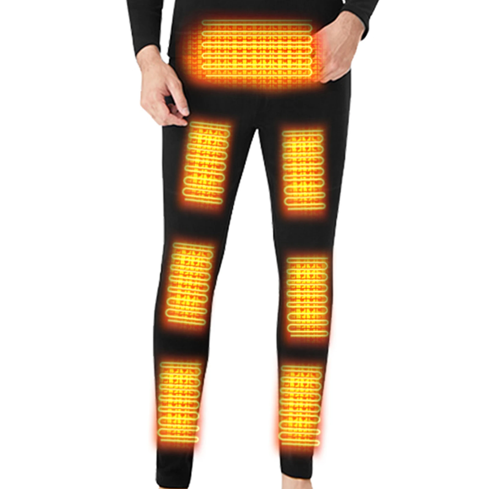 Pantalones térmicos eléctricos para hombre y mujer, pantalón calefactable con carga USB, lavable, con calefacción aislante y 5 de temperatura| Pantalones senderismo| - AliExpress