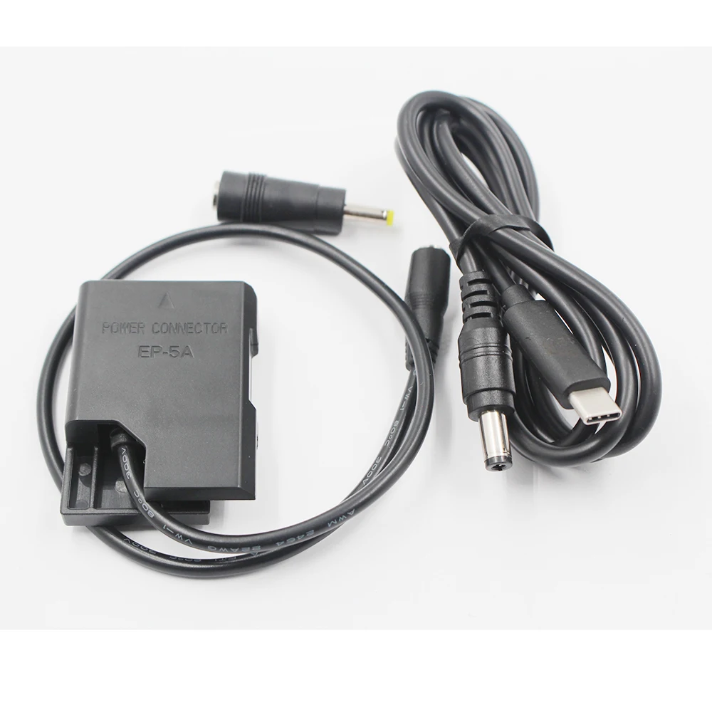 

Pro USBC PD Fast Charger Cable 9V 3A EP-5A DC Coupler EN-EL14 dummy battery for Nikon P7800 P7100 D5600 D5500 D5300 D5100 D3300