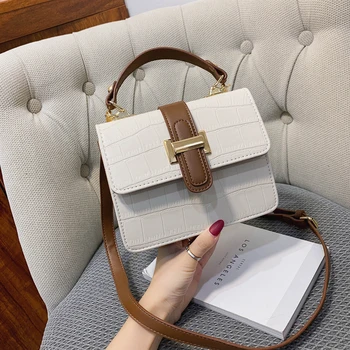 

Stone Pattern Mini PU Leather Crossbody Bags for Women 2020 Trending Branded Designer Handbags Women's Chain Hand Designer Bag