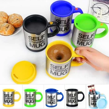 

NEW Self Stirring Double Insulated Mug Automatic Electric Cups Smart Mugs Mixing Coffee Cup