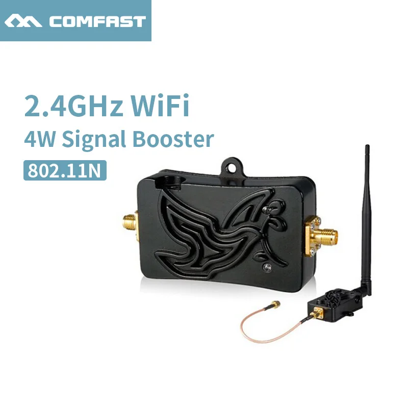 4 Вт 4000 МВт 802.11b/g/n Wi-Fi Беспроводной усилитель маршрутизатор 2 ГГц сигнала WLAN