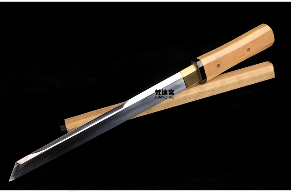 handmade manganese steel Chinese sword short straight knife very sharp Tang dynasty sword Tangdao