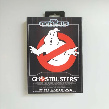 

Ghostbusters Ghost Busters - USA Cover With Retail Box 16 Bit MD Game Card for Sega Megadrive Genesis Video Game Console