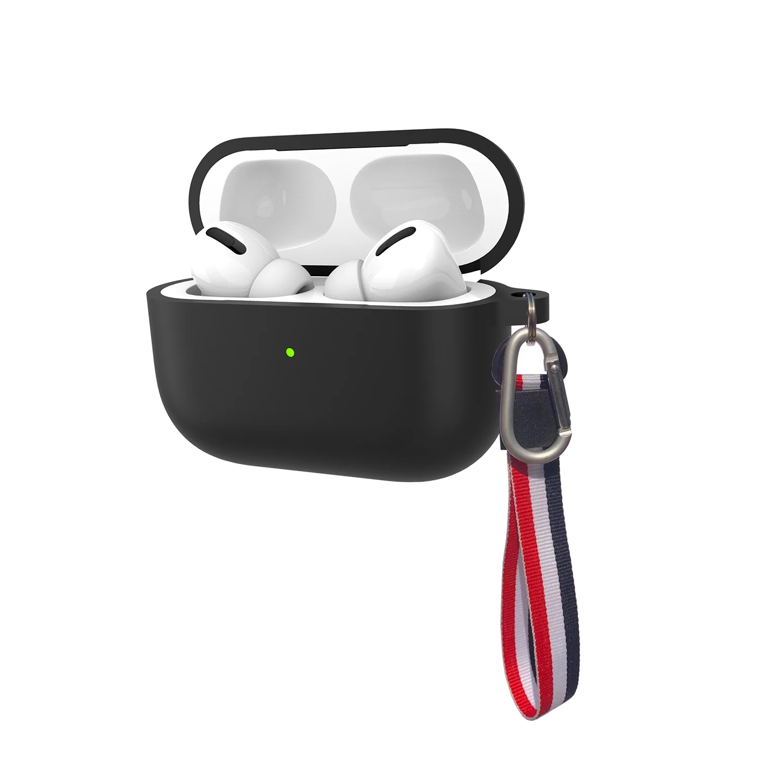 Для Apple AirPods Pro 3 Чехол, WEOFR силиконовый защитный чехол с подставкой и безопасная для кожи ткань совместим с Apple Airpods 3