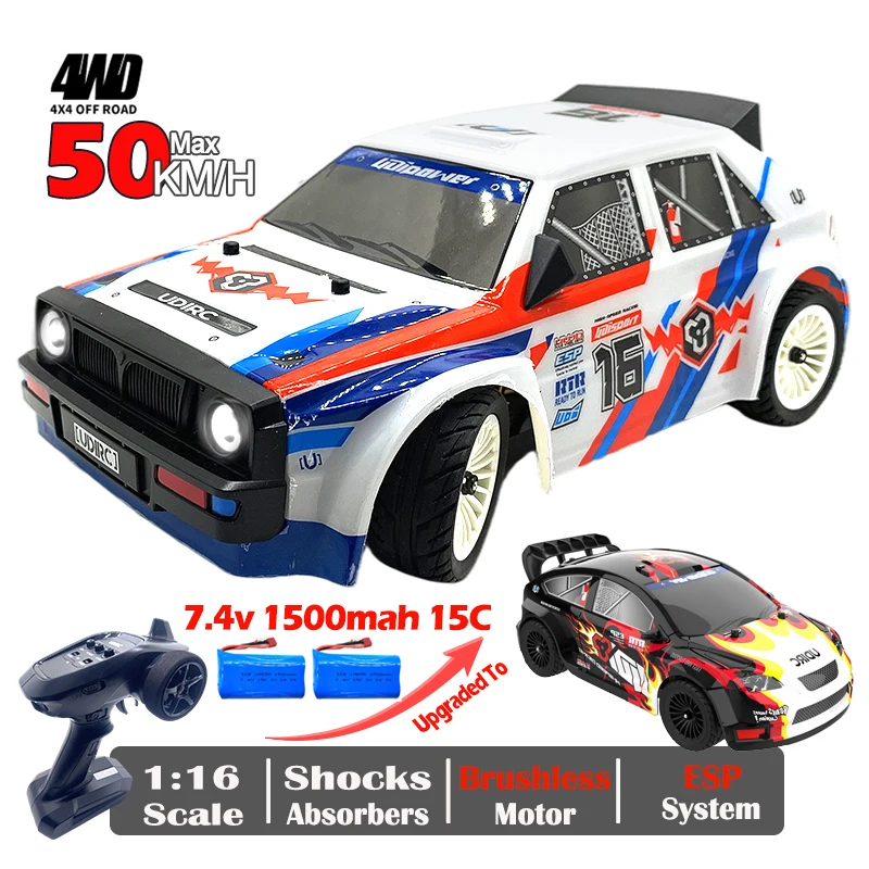 UDIRC UD 1603 1604 автомобиль Pro RC 2 4G 1/16 50 км/ч высокоскоростной бесщеточный