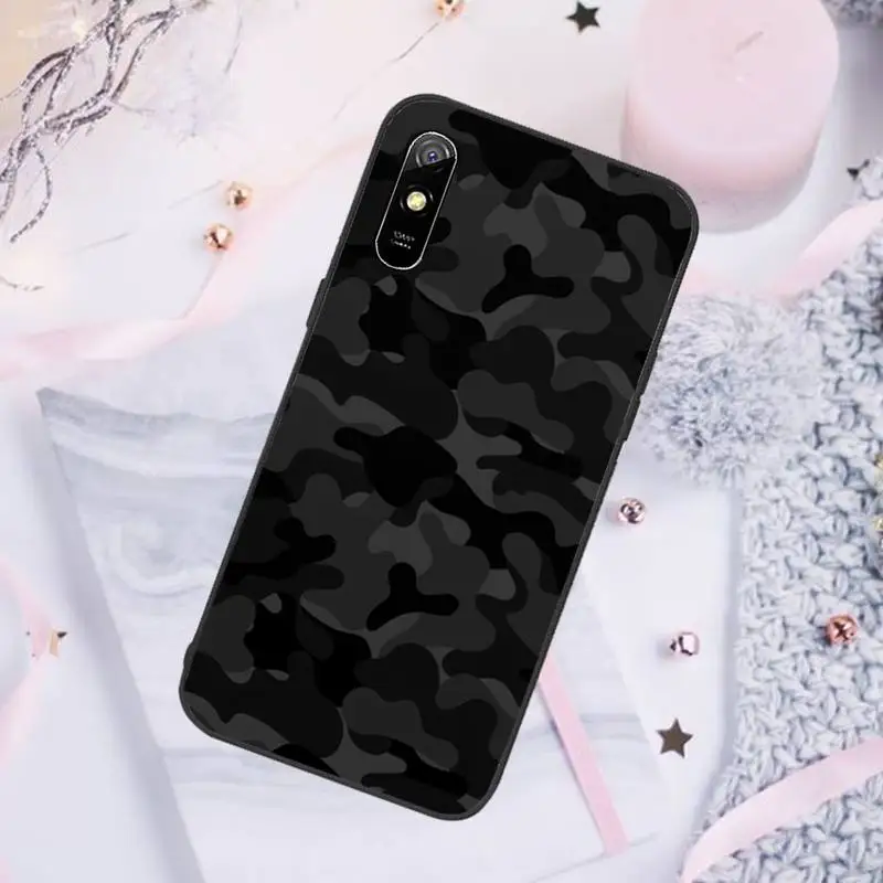 cases for xiaomi blue Camouflage Phone Case For Xiaomi Redmi note 7 8 9 pro 8T 9A 9S Mi Note 10 Lite pro xiaomi leather case cover Cases For Xiaomi