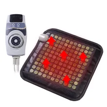 

220V Infrared Heating Natural Jade Massage Mat Heated Tourmaline Cushion Heated Stone Mat Carpet For Office Car Home Pain Relief