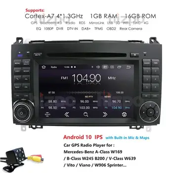 

Android 2 din Car Radio GPS Stereo for Mercedes Sprinter W906 Benz B200 A B Class W169 W245 Viano VitoW639 Multimeida Navigation