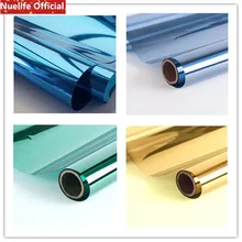 Стеклянная изоляционная пленка балкон Солнечная пленка домашняя Наклейка на окно стеклянная фольга гостиная Светоотражающая Солнцезащитная пленка теплопередача Винил