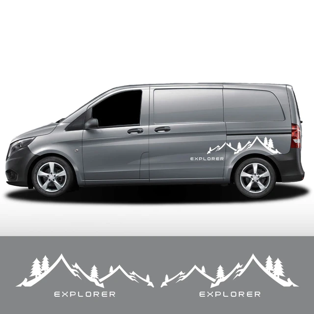 2Pcs Auto Aufkleber Für Peugeot Boxer Citroen Jumper Fiat Ducato Berg Grafiken  Camper Van Decals Wohnmobil Auto Zubehör - AliExpress