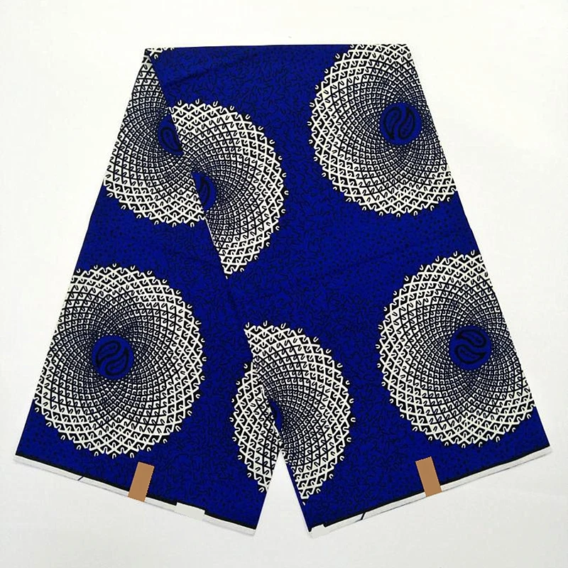 

100%Soft High Quality Wedding Dress Material Real Ankara Style Dutch Wax Print Fabric 6Yards Veritable Cotton Wax Fabric VL13-78