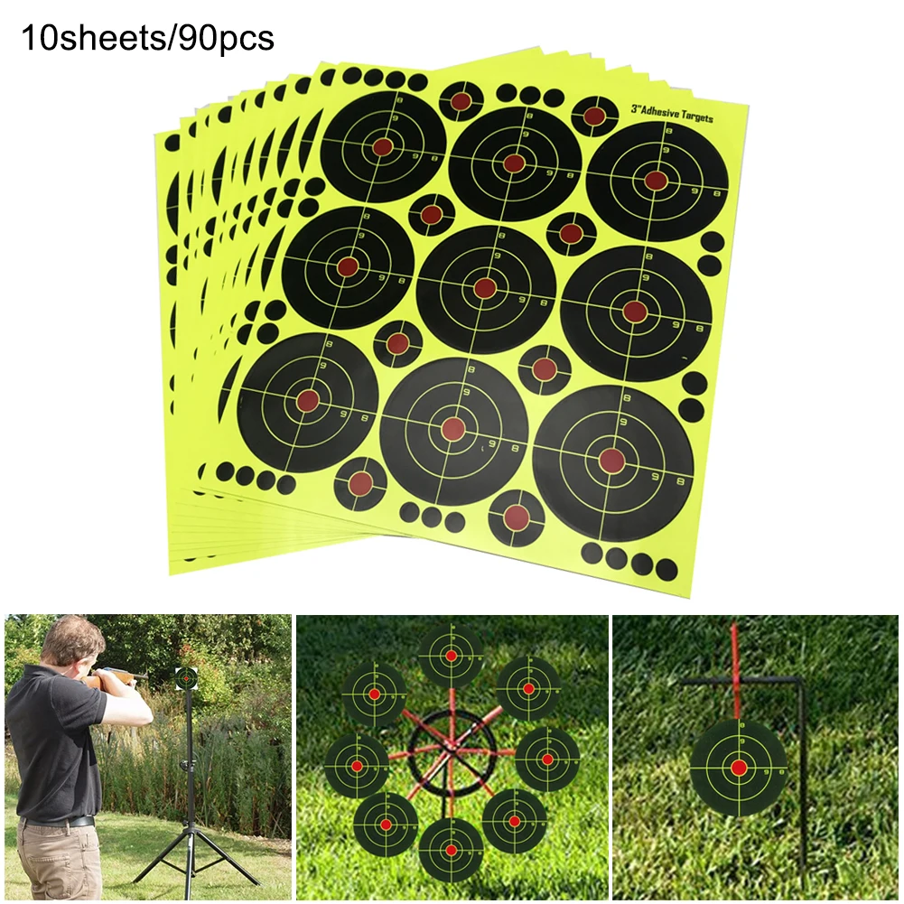 

Shooting supplies Adhesive Shooting Targets Reactive Splatter Paper Target Sticker for High Pressure Target Hunting Training