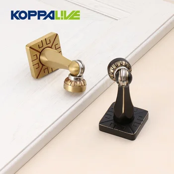 

Brass Strong Magnetic Door Stop Stopper Holder Retro Golden Catch Door Suction Prop Anti-collision Door Touch