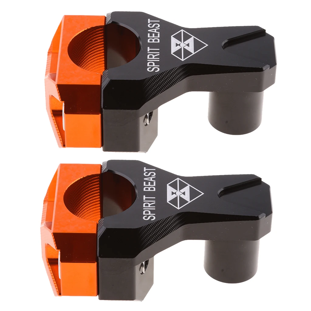 Motorcycle HandleBar Handle Fat Bar Mount Clamps Riser 7/8'' 22mm-28mm