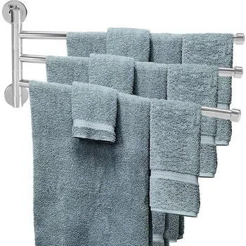 

Stainless Steel Towel Bar Rotating Towel Rack Bathroom Kitchen Towel Storage