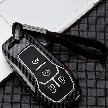 

For Ford Fusion Mondeo F-150 Explorer Edge 2015 2016 2017 2018 Accessories Fashion Zinc alloy+silica gel Car Key Case Full Cover