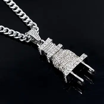 

Fashion Micro Pave Full Zircon Necklace Pendant Miami Cuba Chain Necklace Ice Out Men Women Popular Jewelry Gifts