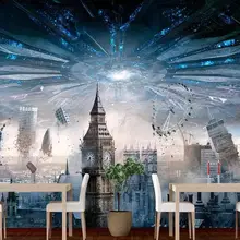 Пользовательские Настенные обои 3D apocalyptic sci-fi фильм фон стены фон, картина