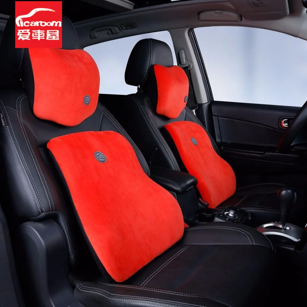 ICAROOM дышащий подголовник автомобиля подушки для шеи Подушка накидка на плечи принадлежности поддержка шеи авто Comfortabl подушка безопасности