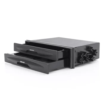 

Universal Car Double Din Radio Pocket Kit w/Drink-Cup Holder Storage Box For The Host Spare Position Size Of 173 * 48mm